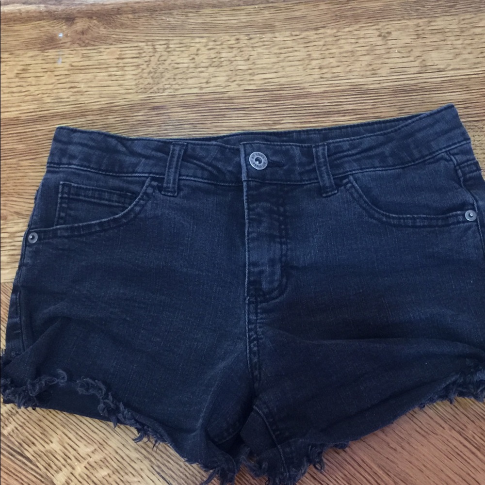 Black Jean shorts
